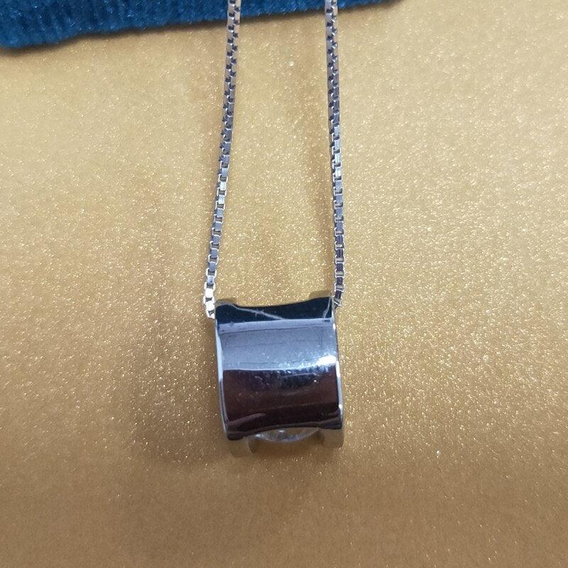 Classic Trend 1 and 2 Carat Test Passed Brilliant Moissanite Diamond Pendant - The Jewellery Supermarket