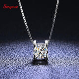 Classic Trend 1 and 2 Carat Test Passed Brilliant Moissanite Diamond Pendant - The Jewellery Supermarket