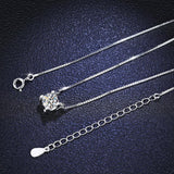 Classic Trend 1 and 2 Carat Test Passed Brilliant Moissanite Diamond Pendant - The Jewellery Supermarket