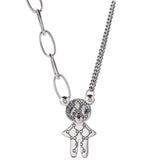 Best Gift ideas - New Trend Creative Design Chain Alphabet Bear Couples Necklace - The Jewellery Supermarket