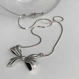 Best Gift Ideas - Elegant Vintage Creative Sweet Big Bowknot Clavicle Chain Necklace