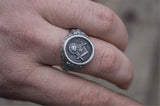 Best Gifts - Vintage Men's Templar Masonic Signet Ring - The Jewellery Supermarket