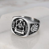 ideal Gifts - Fashion Stainless Steel Masonic Signet Rings - The Jewellery Supermarket