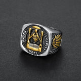 ideal Gifts - Fashion Stainless Steel Masonic Signet Rings - The Jewellery Supermarket