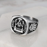 ideal Gifts - Fashion Stainless Steel Masonic Signet Rings - The Jewellery Supermarket