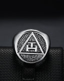 Antique Style Polished Surface 316 Stainless Steel Royal Arch Masonic Rings - The Jewellery Supermarket