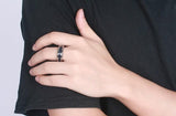 Masonic Men Stainless Steel and Carbon Fibre Rings - The Jewellery Supermarket