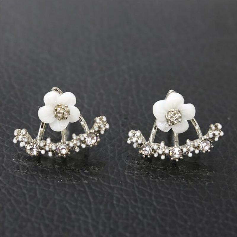 Low Price Gifts - Fashion Simple Flower Double Sided Daisies Stud Earrings - The Jewellery Supermarket