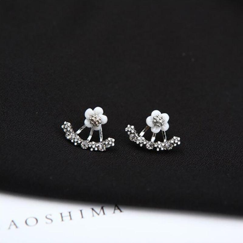 Low Price Gifts - Fashion Simple Flower Double Sided Daisies Stud Earrings - The Jewellery Supermarket