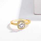 Dazzling D Colour VVS1 1CT Moissanite Diamond Engagement Promise Wedding Rings For Women S925 Silver GRA Jewellery