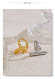 18K Gold Plated Distinctive Adjustable Stainless Steel Geometric Chic Charm Ring
