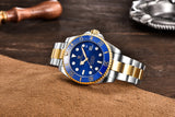 Luxury Brand Top Luxury Gold Automatic Mechanical Wrist Watch Men - Stainless Steel Waterproof New Men's Watches