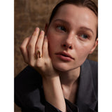 18K Gold Plated Stainless Steel Metal U Shape Fashion Minimalist Adjustable Ring