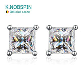 Terrific D Colour Princess Cut 18K WGP Moissanite Diamonds Earrings - Sterling Fine Jewellery for Women - The Jewellery Supermarket