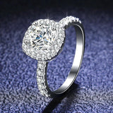 Dazzling D Colour VVS1 1CT Moissanite Diamond Engagement Promise Wedding Rings For Women S925 Silver GRA Jewellery