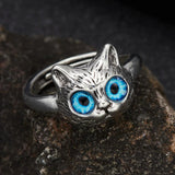 New Vivid Cute Silver Color Kitty Cat Open Rings For Women and  Girls - New Fashion Adjustable Jewellery Gifts Rings - The Jewellery Supermarket
