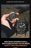 Automatic Mechanical Miyota8215 Sapphire Outdoor Military Waterproof Compass Watches