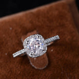 Dazzling D Colour VVS1 1CT Moissanite Diamond Engagement Promise Wedding Rings For Women S925 Silver GRA Jewellery