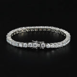 Awesome D Colour VVS1 Moissanite Diamonds Tennis Bracelets Silver Lab Diamond with GRA Certificate Jewellery - The Jewellery Supermarket