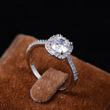 Dazzling D Colour VVS1 1CT Moissanite Diamond Engagement Promise Wedding Rings For Women S925 Silver GRA Jewellery