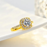 Dazzling D Colour VVS1 1CT Moissanite Diamond Engagement Promise Wedding Rings For Women S925 Silver GRA Jewellery