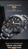 Automatic Mechanical Miyota8215 Sapphire Outdoor Military Waterproof Compass Watches
