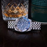 New Top DesignLuxury Men Mechanical Wristwatches Stainless Steel GMT Watch Sapphire Glass Wristwatches for Men