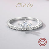 Top Quality Crown Clover AAAA Lab Created Diamond 925 Sterling Silver Ring