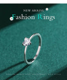 Impressive Authentic Simple Love Heart AAAA Simulated Diamonds Sparkling Rings - Female Wedding Jewellery - The Jewellery Supermarket