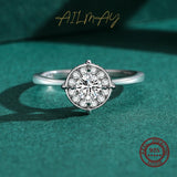 Fashion Sterling Silver Sparkling Round Clear AAAA Lab Created Diamond Charm Ring