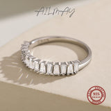 Transparent Trapezoidal AAAA Lab Created Diamond925 Sterling Silver Finger Ring