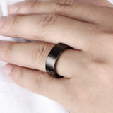 New Arrival 6mm 8mm Black Flat Polished Ring Tungsten Carbide Wedding Engagement Rings For Men and Women - The Jewellery Supermarket