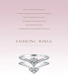 Luxury Pear Cut Sparkling AAAA Lab Created Diamond Two piece Silver Set Ring