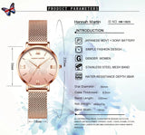 Luxury 3D Butterfly Top Brand Elegant Women Watches Quartz Movement Stainless Steel Waterproof Wristwatches