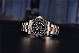Luxury Design Top Brand Sports Waterproof  Sapphire Glass 40mm Ceramic GMT Mechanical Men Automatic Wristwatches