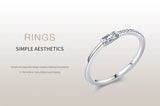 Princess Cut 925 Sterling Silver Personality Clear AAAA Lab Created Diamond Ring
