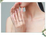 Luxury Ring Selection Silver Dazzling AAAA Lab Created Diamonds Stackable Rings