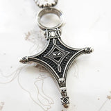 Brand New Strand Fine Ethno Cross Necklace - Traditional Rebel 925 Sterling Silver Gift For Men and Women