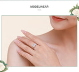 Dazzling Princess and Pear Cut AAAA Lab Created Diamonds Sterling Silver Ring