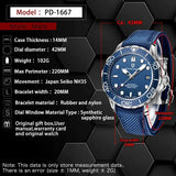 Top Brand Ceramic Bezel Waterproof Automatic New Sapphire Glass Sports Men Mechanical Wristwatch - Ideal Gift