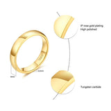 New Arrival Classic Gold Colour Tungsten Ring for Couples, Men and Women - Wedding/Engagement Rings - The Jewellery Supermarket