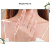 Luxury Pricess Cut 925 Sterling Silver AAAA Lab Created Diamond Ring Fine Jewellery