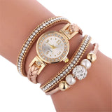 New Arrival Cz Diamonds Quartz Circled Bracelet Rose Gold Colour Mesh Luxury Fashion Bracelet Watches for Women - The Jewellery Supermarket