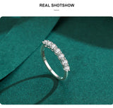 Dazzling AAAA Lab Created Diamonds Stackable Eternity Ring in Sterling Silver