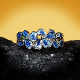 Handmade Enamel Flower Fashion Colourful Ice Ling Flower Ring for Women