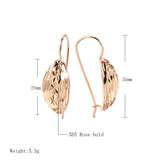 14K Filled Gold Moon Carve Irregular Pattern Piercing Sequins Hoops Fashion Earrings