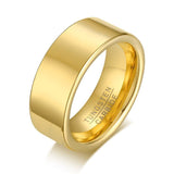 New Arrival 8mm Popular Fashion Gold Colour Tungsten Ring for Men - Trendy Jewellery - The Jewellery Supermarket