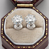 Superb D Colour 1/2/4/6 cttw Moissanite Diamonds Stud Earrings for Women and Men - Sparkling Fine Jewellery