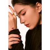 18K Gold Plated Stainless Steel Irregular Natural Shell Vintage Temperament Ring