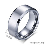 New Arrival Top Quality 8.0mm Hand Polished Tungsten Ring for Men - Classic Wedding Jewellery - The Jewellery Supermarket